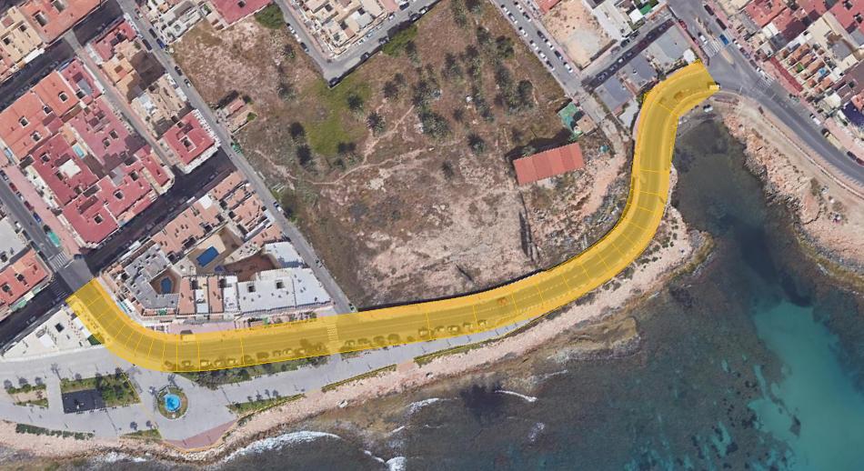 MAPA TRAMO 1 OBRAS PLAYA DE LOS LOCOS